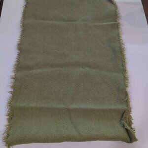 Crate & Barrel 55.5" x 17.5" Jute Table Runner Portugal Green